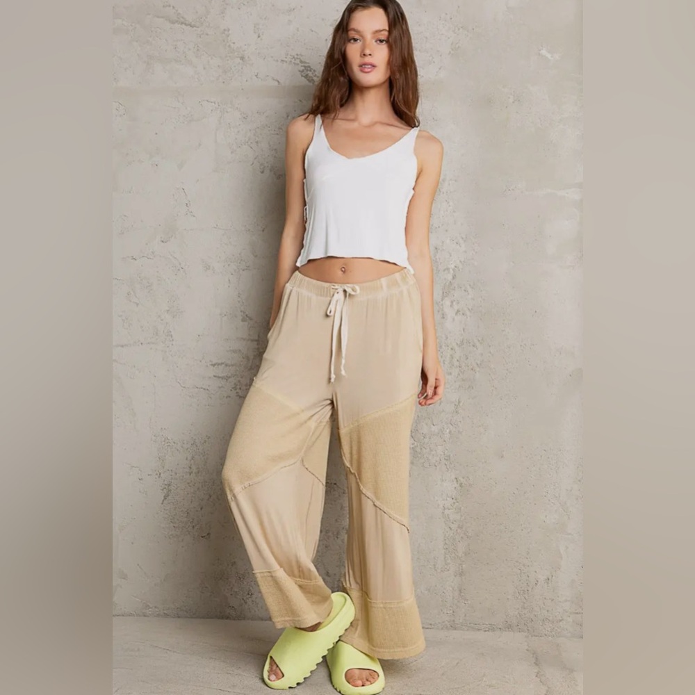 POL Corn Soup Cropped Pants Adjustable Drawstring Side Pockets PRE ORDER - Picture 6 of 6